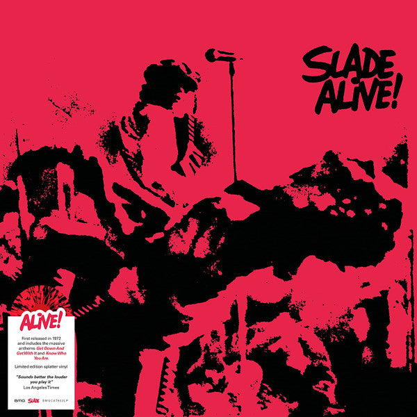 SLADE - SLADE ALIVE! : RED & BLACK SPLATTER - LP