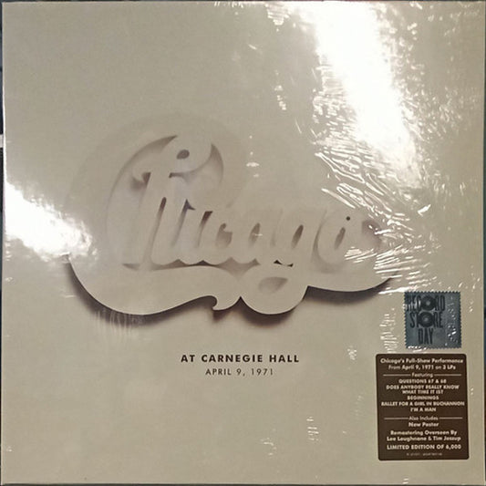 CHICAGO - AT CARNEGIE HALL APRIL 9 1971: 3LP SET - LP