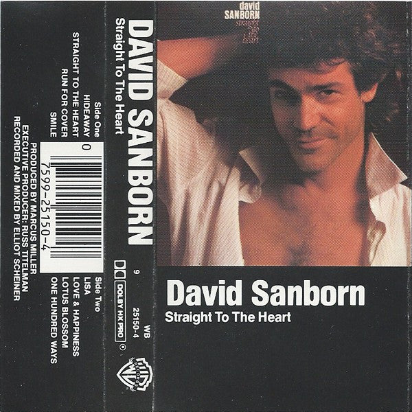 SANBORN, DAVID - STRAIGHT TO THE HEART (CASSETTE) - CS