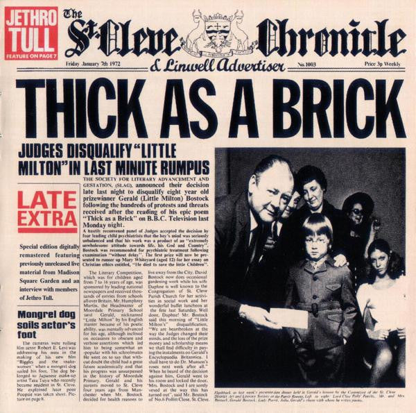 JETHRO TULL - THICK AS A BRICK - CD