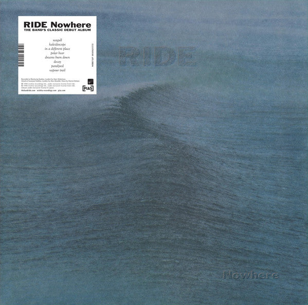 RIDE - NOWHERE : TRANSPARENT CURACAO (2022) - LP
