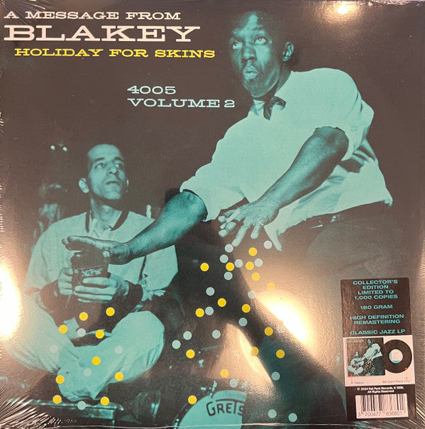 BLAKEY, ART - HOLIDAY FOR SKINS VOL 2 : 180 GRAM VINYL - LP