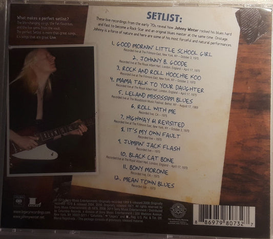 WINTER, JOHNNY - SETLIST :  VERY BEST OF JOHNNY WINTER - CD