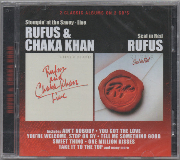 RUFUS & CHAKA KHAN - STOMPIN' AT THE SAVOY + SEAL IN RED + 3 - CD