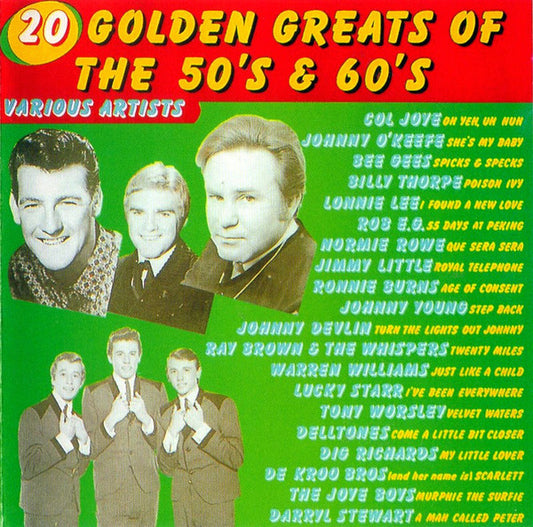 VARIOUS - 20 GOLDEN GREATS OF THE 50'S AND 60'S - CD