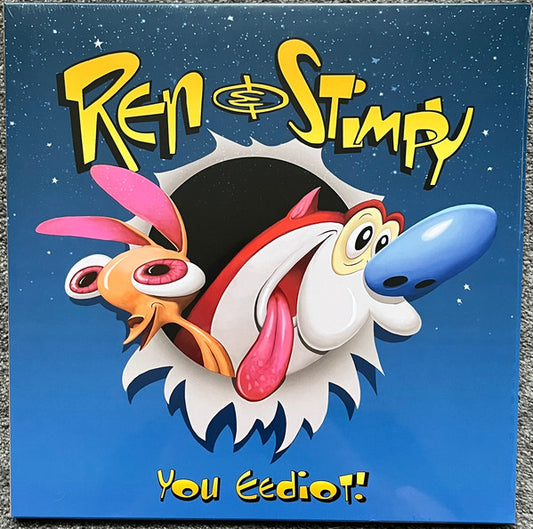 REN & STIMPY - YOU EEDIOT! : CLEAR WITH COLOUR SPLATTER - LP