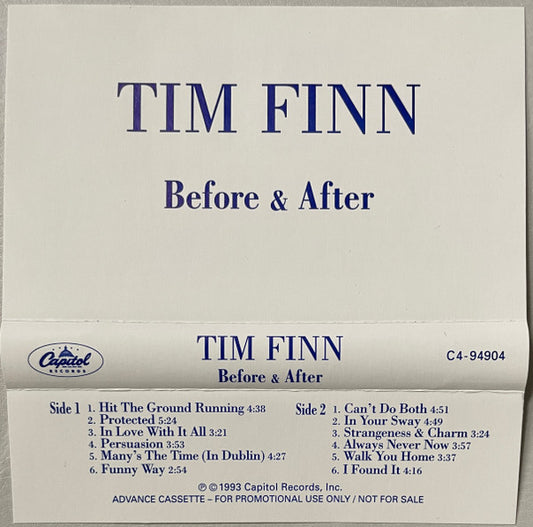 FINN TIM - BEFORE & AFTER (ADVANCE CASSETTE) - CS