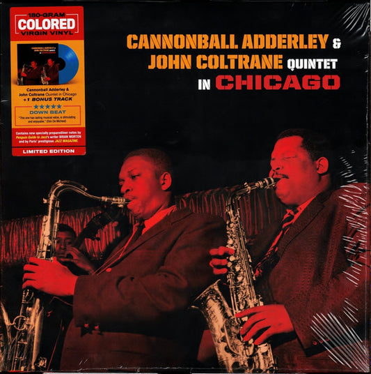 ADDERLEY, CANNONBALL & JOHN COLTRANE - QUINTET IN CHICAGO + 1 : BLUE VINYL - LP