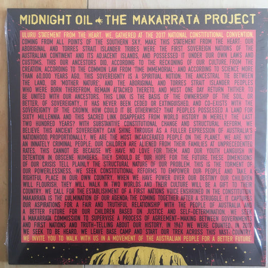 MIDNIGHT OIL - MAKARRATA PROJECT : YELLOW VINYL - LP