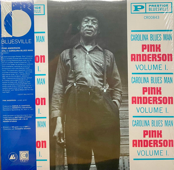 ANDERSON, PINK - VOLUME ONE : CAROLINA BLUES MAN - LP