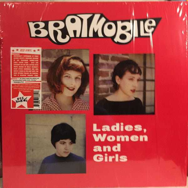BRATMOBILE - LADIES WOMEN & GIRLS : RED VINYL - LP