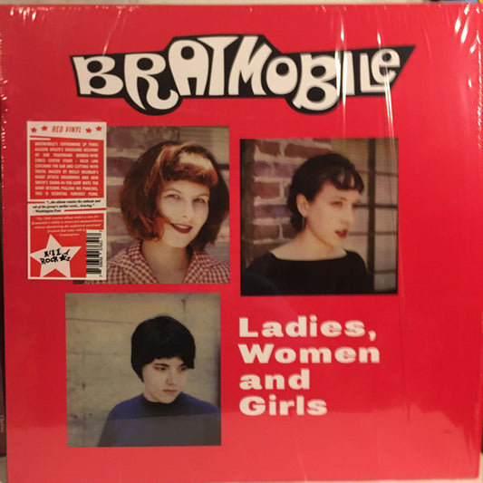 BRATMOBILE - LADIES WOMEN & GIRLS : RED VINYL - LP