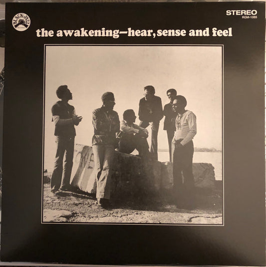 AWAKENING - HEAR SENSE & FEEL: BLUE/BLACK SWIRL - LP