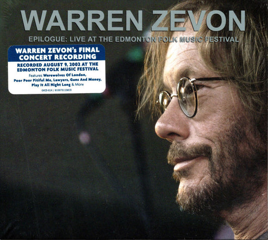 ZEVON, WARREN - EPILOGUE : LIVE AT THE EDMONTON FOLK ... - CD