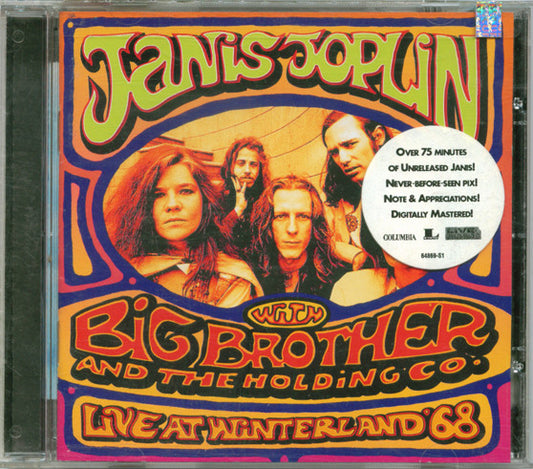 JOPLIN, JANIS - LIVE AT WINTERLAND'68 - CD