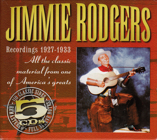 RODGERS, JIMMIE - RECORDINGS 1927 - 1933 : 5CD SET - CD