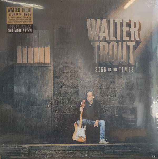 TROUT, WALTER - SIGN OF THE TIMES : GOLD & PURPLE MARBLE - LP