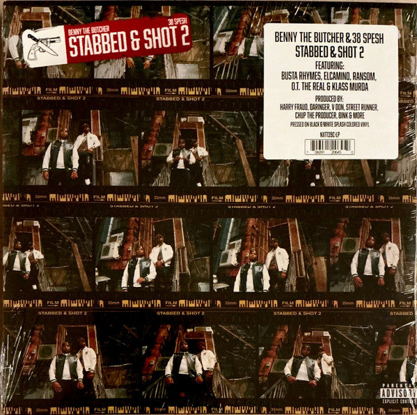 38 SPESH & BENNY THE BUTCHER - STABBED & SHOT 2: BLACK & WHITE SPLASH - LP
