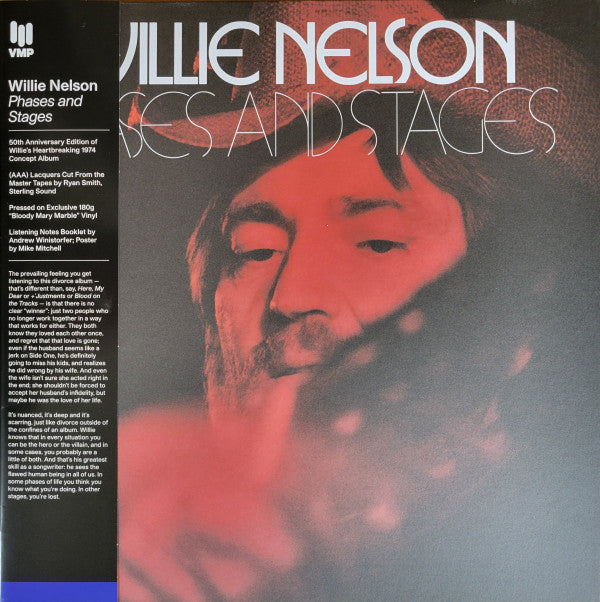 NELSON, WILLIE - PHASES & STAGES : RED VINYL - LP