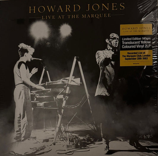 JONES, HOWARD - LIVE AT THE MARQUEE: 2LP YELLOW - LP