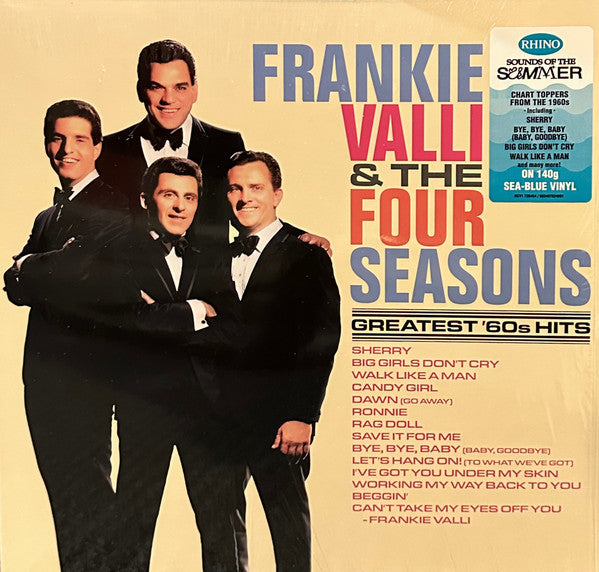 VALLI, FRANKIE & THE FOUR SEASONS - GREATEST 60'S HITS : SEA BLUE VINYL - LP