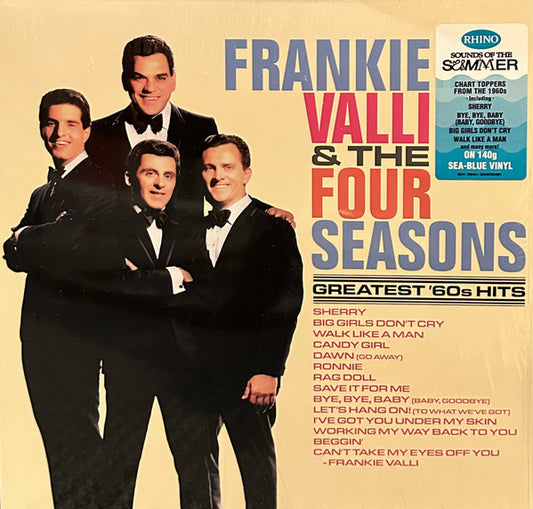 VALLI, FRANKIE & THE FOUR SEASONS - GREATEST 60'S HITS : SEA BLUE VINYL - LP