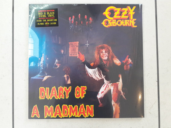 OSBOURNE, OZZY - DIARY OF A MADMAN: RED/BLACK SWIRL VINYL - LP