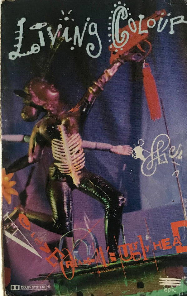 LIVING COLOUR - LOVE REARS IT'S UGLY HEAD (CASSETTE) - CS