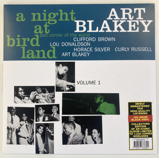 BLAKEY, ART QUINTET - NIGHT AT BIRDLAND VOL 1 : 180 GRAM VINYL - LP