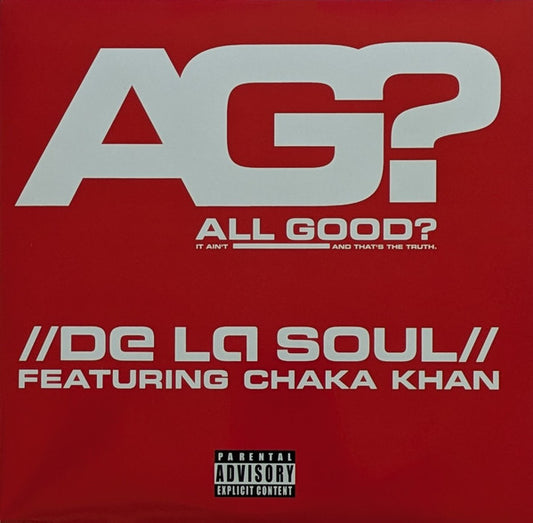 DE LA SOUL - ALL GOOD? / OOOH : OPAQUE RED VINYL - 7
