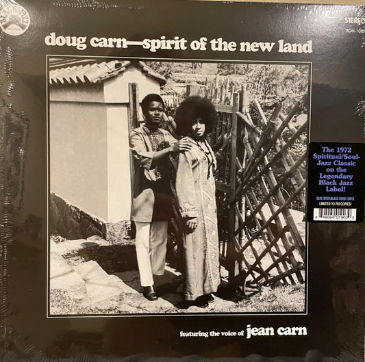 CARN, DOUG / JEAN CARN - SPIRIT OF THE NEW LAND: BLUE/BLACK SWIRL - LP