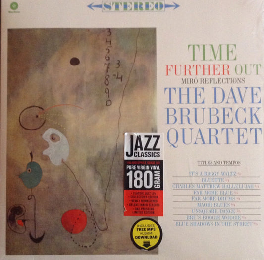 BRUBECK, DAVE - TIME FURTHER OUT + 1 BONUS : 180 GRAM - LP