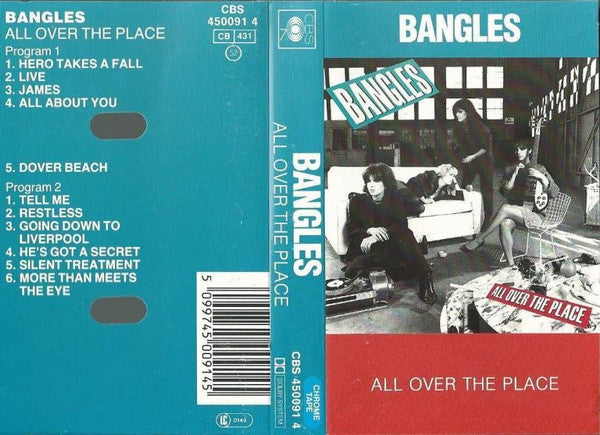 BANGLES - ALL OVER THE PLACE (CASSETTE) - CS