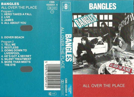 BANGLES - ALL OVER THE PLACE (CASSETTE) - CS