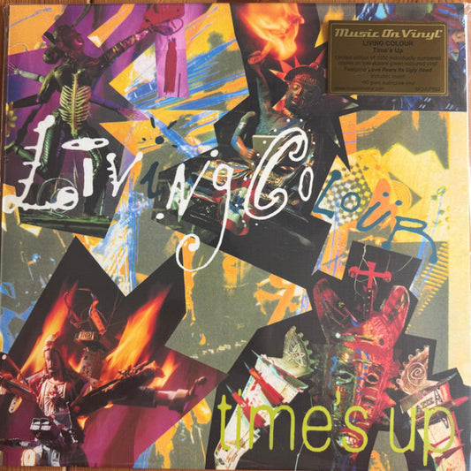 LIVING COLOUR - TIME'S UP : TRANSLUCENT GREEN VINYL - LP