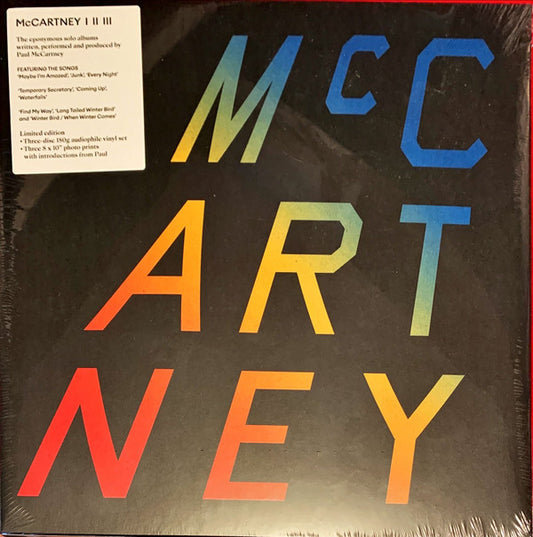 MCCARTNEY, PAUL - MCCARTNEY I / II / III : BOX SET (3LP) - LP