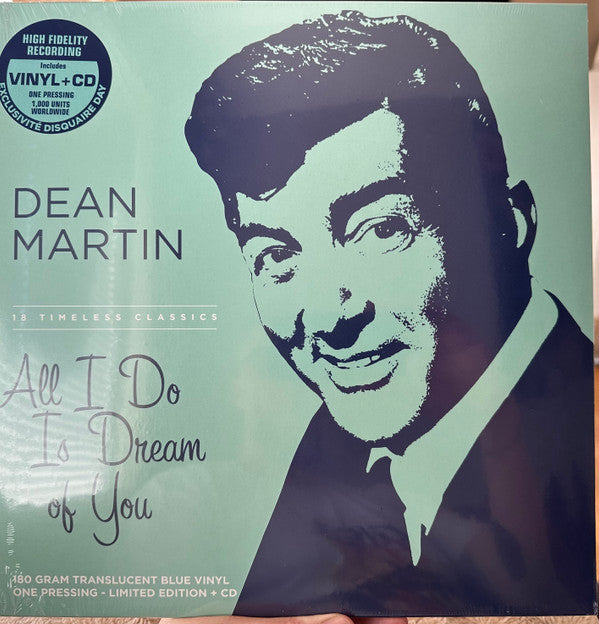 MARTIN, DEAN - ALL I DO IS DREAM OF YOU: BLUE VINYL+CD - LP