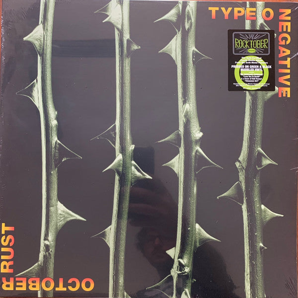 TYPE O NEGATIVE - OCTOBER RUST : GREEN & BLACK MARBLE 2LP - LP