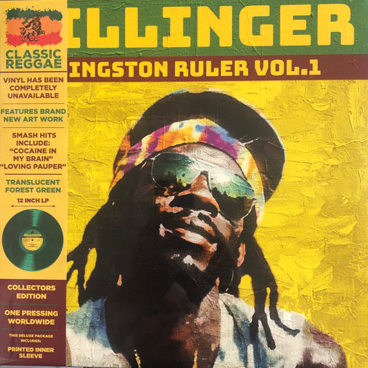 DILLINGER - KINGSTON RULER VOL 1 : GREEN VINYL - LP