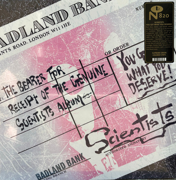 SCIENTISTS - YOU GET WHAT YOU DESERVE! : GREEN VINYL - LP