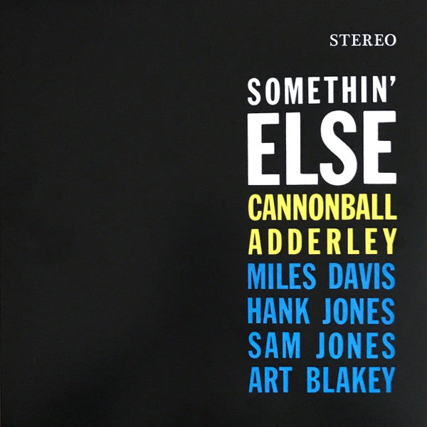 ADDERLEY, CANNONBALL - SOMETHIN' ELSE : BLUE COLOURED VINYL - LP