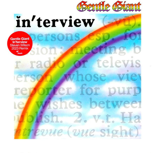 GENTLE GIANT - INTERVIEW: 2023 STEVEN WILSON REMIX - LP