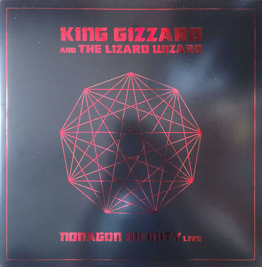 KING GIZZARD & THE LIZARD WIZARD - NONAGON INFINITY LIVE : 2LP RED SHAPED - LP