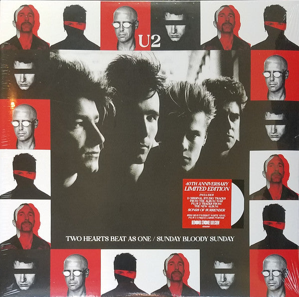 U2 - TWO HEARTS BEAT / SUNDAY BLOODY SUNDAY - LP
