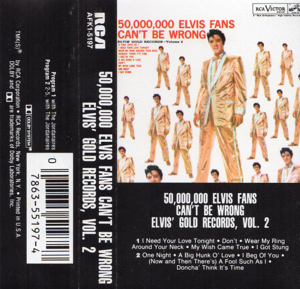 PRESLEY, ELVIS - 50,000,000 ELVIS FANS CAN'T BE WRONG - CS