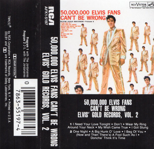 PRESLEY, ELVIS - 50,000,000 ELVIS FANS CAN'T BE WRONG - CS