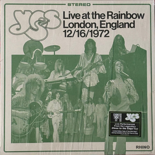 YES - LIVE AT THE RAINBOW, LONDON, ENGLAND 3LP - LP