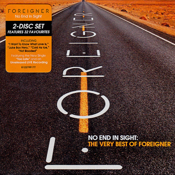 FOREIGNER - NO END IN SIGHT : VERY BEST OF 2CD SET - CD