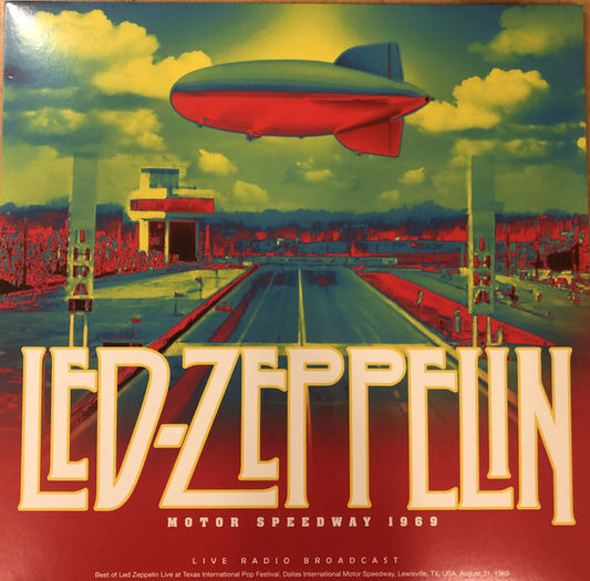 LED ZEPPELIN - MOTOR SPEEDWAY 1969 : LIME TRANSPARENT - LP