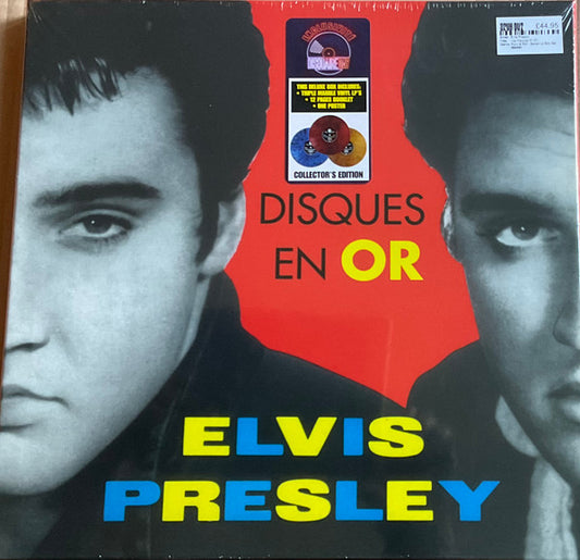 PRESLEY, ELVIS - LES DISQUES EN OR D'ELVIS : COLOURED 3LP - LP